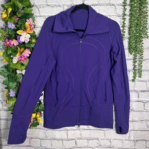 ./Lululemon Athletica Vibrant Purple Zip Up Sweatshirt Size Medium